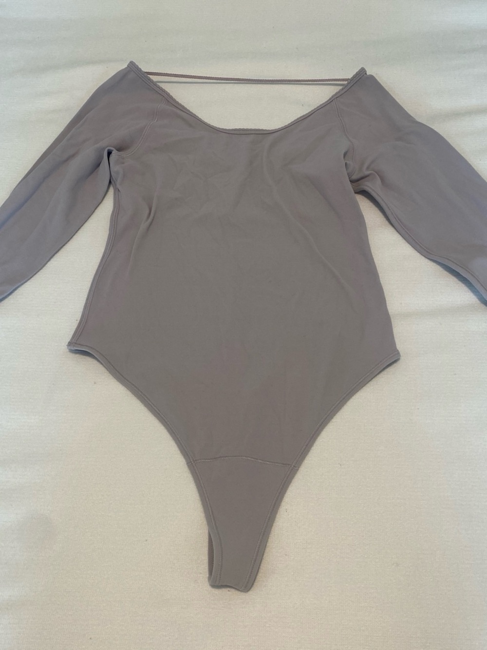 lululemon athletica Girls' Long Sleeve One-Piece Bodysuit in Taupe Gray